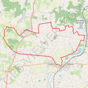 Itinéraire Circuit de Lohéac, distance, dénivelé, altitude, carte, profil, trace GPS