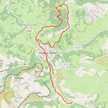 Itinéraire Rando Saint Jean le Froid, distance, dénivelé, altitude, carte, profil, trace GPS