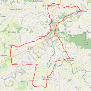 Itinéraire relais total, distance, dénivelé, altitude, carte, profil, trace GPS