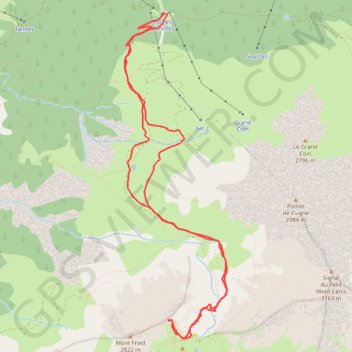 Itinéraire Le Montfroid, distance, dénivelé, altitude, carte, profil, trace GPS