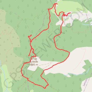 Itinéraire 1235 Pic de la Bède, distance, dénivelé, altitude, carte, profil, trace GPS