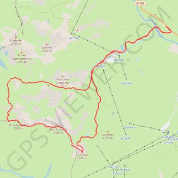 Itinéraire _Picos-Arroyeras-Culivillas-Royo-le-09-09-2023, distance, dénivelé, altitude, carte, profil, trace GPS