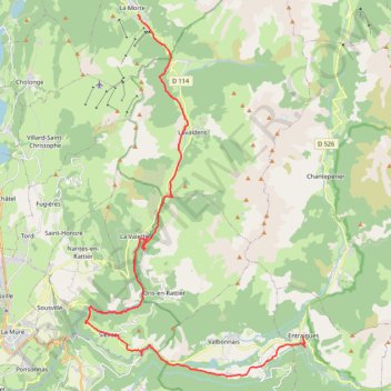 Itinéraire Matheysine 6 bis-20505994, distance, dénivelé, altitude, carte, profil, trace GPS