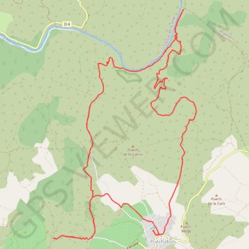 Itinéraire Puéchabon, distance, dénivelé, altitude, carte, profil, trace GPS