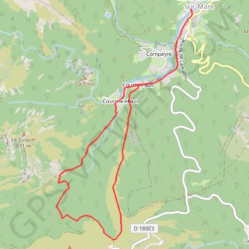 Itinéraire Sentier d'interprétation de la châtaigneraie de Cours, distance, dénivelé, altitude, carte, profil, trace GPS