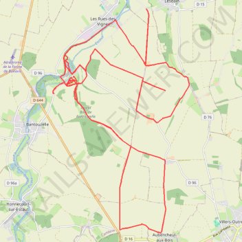 Itinéraire Les Rues-des-Vignes Cyclisme, distance, dénivelé, altitude, carte, profil, trace GPS