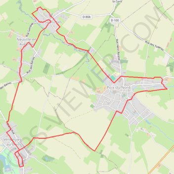 Itinéraire Circuits des fleurs champêtres (Salesches), distance, dénivelé, altitude, carte, profil, trace GPS