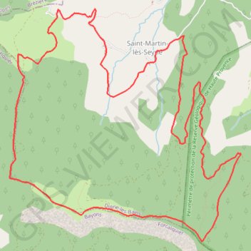 Itinéraire PIED_SEYNE-1-crete-des-melezes 15 km 989 m d+, distance, dénivelé, altitude, carte, profil, trace GPS
