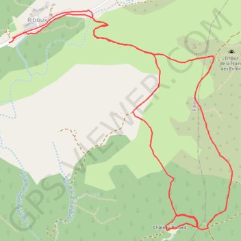 Itinéraire Riboux Château Renard La Sauvagère Riboux, distance, dénivelé, altitude, carte, profil, trace GPS