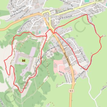 Itinéraire Le Fort des Rousses - Les Rousses, distance, dénivelé, altitude, carte, profil, trace GPS