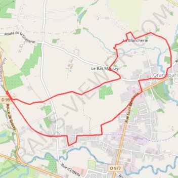 Itinéraire Circuit des lavoirs modifié, distance, dénivelé, altitude, carte, profil, trace GPS