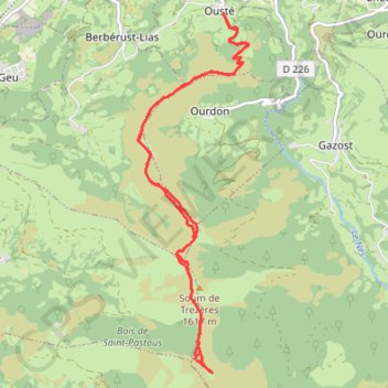 Itinéraire Pic Hautacam par les crêtes, distance, dénivelé, altitude, carte, profil, trace GPS