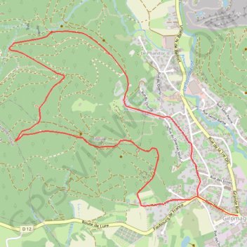 Itinéraire Le sentier des mines - Giromagny, distance, dénivelé, altitude, carte, profil, trace GPS
