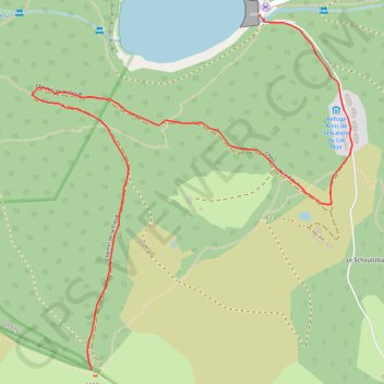 Itinéraire Lac noir vers lac du Forlet, distance, dénivelé, altitude, carte, profil, trace GPS