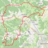 Itinéraire MTB France huisje Baptiste, 45km, 1000 hoogtemeters, distance, dénivelé, altitude, carte, profil, trace GPS
