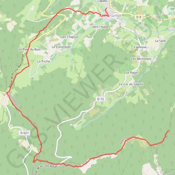 Itinéraire Le sentier Estelle avec Baptiste, distance, dénivelé, altitude, carte, profil, trace GPS