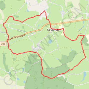 Itinéraire Les carrières, distance, dénivelé, altitude, carte, profil, trace GPS