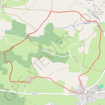 Itinéraire 2020-01-03_13-50_Fri, distance, dénivelé, altitude, carte, profil, trace GPS