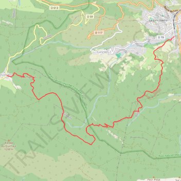 Itinéraire Pech Tignous et Roc de la Mousquière en traversée de Coudons à Quillan, distance, dénivelé, altitude, carte, profil, trace GPS