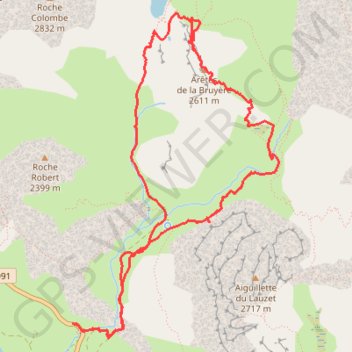 Itinéraire Aretes de bruyeres, distance, dénivelé, altitude, carte, profil, trace GPS