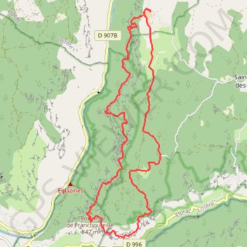 Itinéraire De La Bourgarie aux échelles de Cinglegros - Gorges du Tarn et de la Jonte, distance, dénivelé, altitude, carte, profil, trace GPS