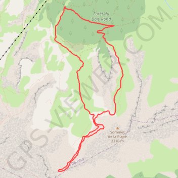 Itinéraire Le pas du Follet depuis la cabane Avalanche, distance, dénivelé, altitude, carte, profil, trace GPS