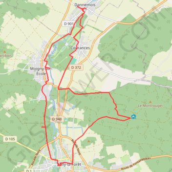 Itinéraire Sur les pas de Claude, distance, dénivelé, altitude, carte, profil, trace GPS