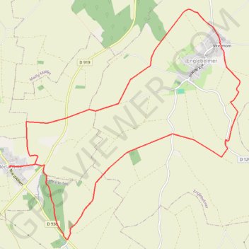 Itinéraire La Voie Sainte-Reine - Hédauville, distance, dénivelé, altitude, carte, profil, trace GPS