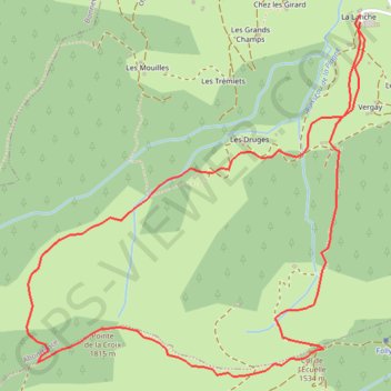 Itinéraire Croix de l'Écuelle ou Pointe de la Croix, distance, dénivelé, altitude, carte, profil, trace GPS