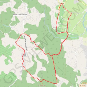 Itinéraire NOTRE DAME DES SELVES 83, distance, dénivelé, altitude, carte, profil, trace GPS