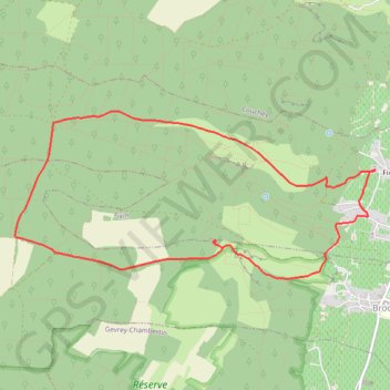 Itinéraire Fixey-Borchon, distance, dénivelé, altitude, carte, profil, trace GPS