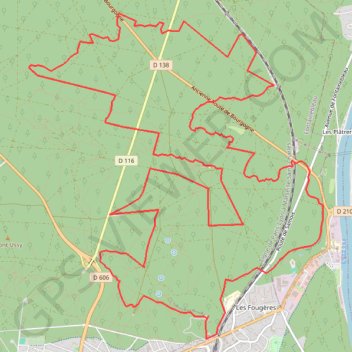 Itinéraire Fontainebleau la reine Amélie, distance, dénivelé, altitude, carte, profil, trace GPS