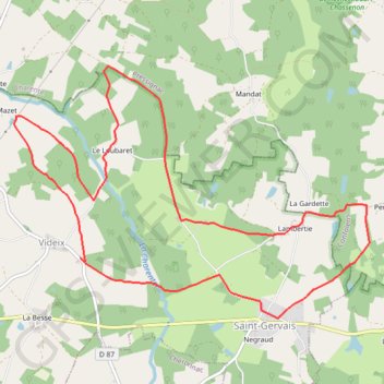 Itinéraire Circuit des rives de la Charente (PDIPR), distance, dénivelé, altitude, carte, profil, trace GPS