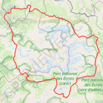 Itinéraire GR54 01, distance, dénivelé, altitude, carte, profil, trace GPS