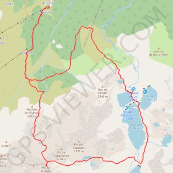 Itinéraire Pic de la belle étoile, distance, dénivelé, altitude, carte, profil, trace GPS