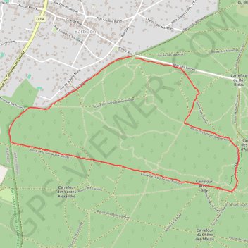 Itinéraire Une rando santé à Barbizon 77, distance, dénivelé, altitude, carte, profil, trace GPS