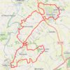 Itinéraire 1 - 45 kms -VTT-2026, distance, dénivelé, altitude, carte, profil, trace GPS