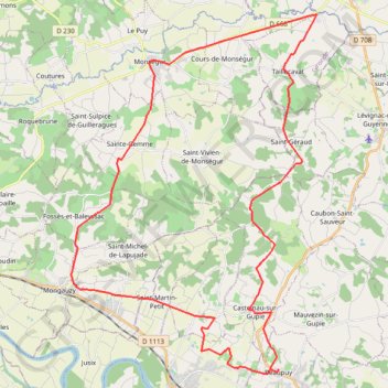 Itinéraire Cycling, distance, dénivelé, altitude, carte, profil, trace GPS