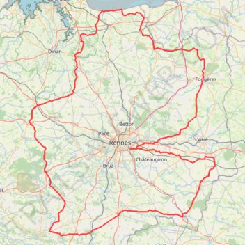 Itinéraire 1 - brm_400_2026_le_cantepien-22776710-1773326235-678, distance, dénivelé, altitude, carte, profil, trace GPS