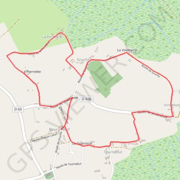 Itinéraire marche 5km, distance, dénivelé, altitude, carte, profil, trace GPS