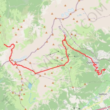 Itinéraire tour_des_muvrans, distance, dénivelé, altitude, carte, profil, trace GPS