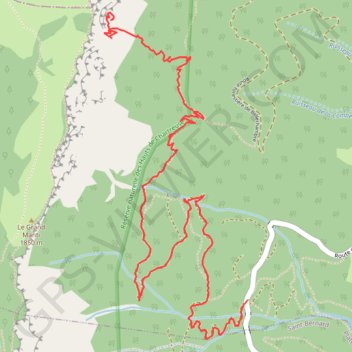 Itinéraire Le Grand Manti Nord (Chartreuse), distance, dénivelé, altitude, carte, profil, trace GPS
