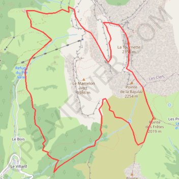 Itinéraire La Tournette, distance, dénivelé, altitude, carte, profil, trace GPS