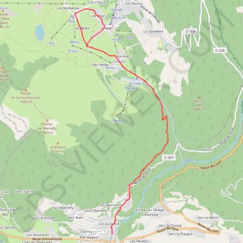 Itinéraire La Montée du Praz de Lys par les Pavés, distance, dénivelé, altitude, carte, profil, trace GPS