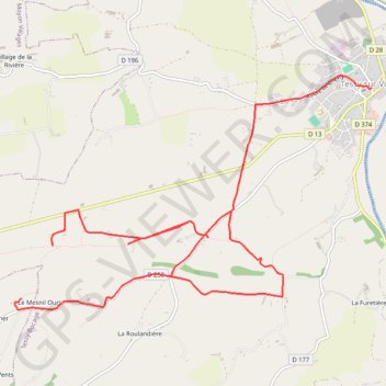 Itinéraire parcours du matin, distance, dénivelé, altitude, carte, profil, trace GPS