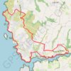 Itinéraire De l'Aber Ildut à Melon, distance, dénivelé, altitude, carte, profil, trace GPS