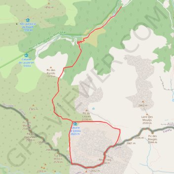 Itinéraire Monts Rouch par le Léziou, distance, dénivelé, altitude, carte, profil, trace GPS
