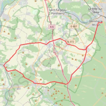 Itinéraire Circuit ESD 106 Bis, distance, dénivelé, altitude, carte, profil, trace GPS