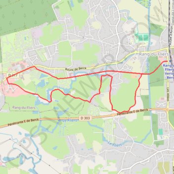 Itinéraire Sentier du petit marais - Rang-du-Fliers, distance, dénivelé, altitude, carte, profil, trace GPS