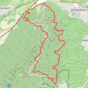 Itinéraire Lacs Vosgiens, Les Cinq Châteaux, distance, dénivelé, altitude, carte, profil, trace GPS